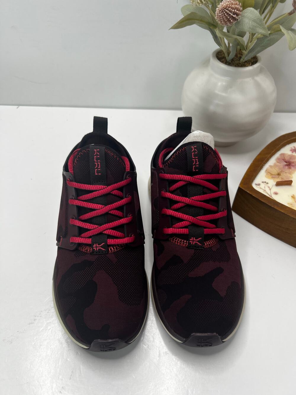 Kuru Atom Walking Comfort Sneaker Camo Wine/Pink Sorbet Women 5 Wide NWB